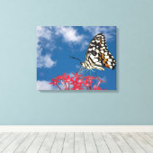 Schöne Butterfly Leinwanddruck (Insitu (Holzboden))