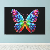 Schöne Butterfly Leinwanddruck (Insitu (Holzboden))