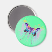 Schöne Butterfly Magnet (Vorderseite/Rückseite)