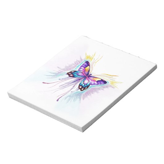 Schöne Butterfly Notizblock (Rotiert)