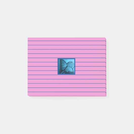 Schöne Butterfly Post-it Klebezettel (Vorderseite)