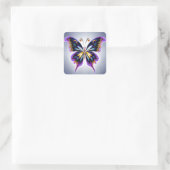Schöne Butterfly Quadratischer Aufkleber (Tasche)
