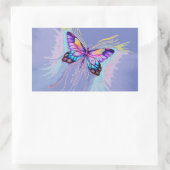 Schöne Butterfly Rechteckiger Aufkleber (Tasche)