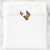 Schöne Butterfly Runder Aufkleber (Tasche)