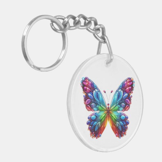 Schöne Butterfly Schlüsselanhänger (Vorderseite links)