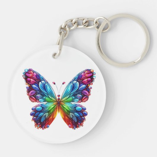 Schöne Butterfly Schlüsselanhänger (Rückseite)