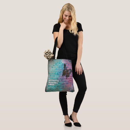 Schöne Butterfly Tasche (Am Model)