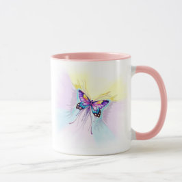 Schöne Butterfly Tasse