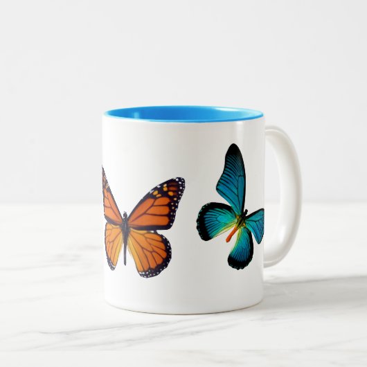 Schöne Butterfly Tasse (VorderseiteRechts)