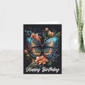 Schöne Butterfly zum Geburtstag Karte (Vorderseite)