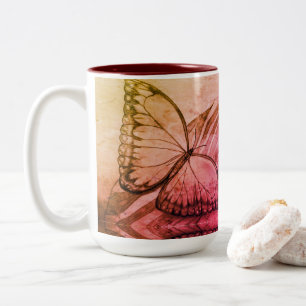 Schöne Butterfly Zweifarbige Tasse