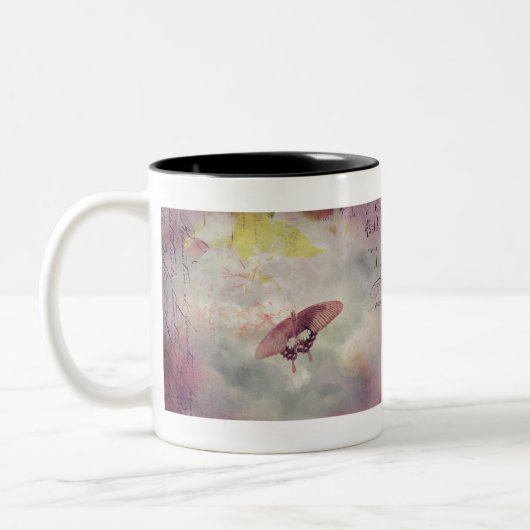 Schöne Butterfly Zweifarbige Tasse (Links)