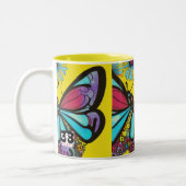 Schöne Butterfly Zweifarbige Tasse (Links)