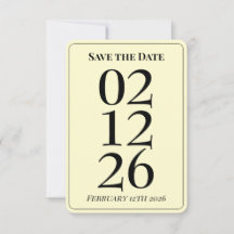 Schöne Buttergelbe Hochzeit Save the Date Karten