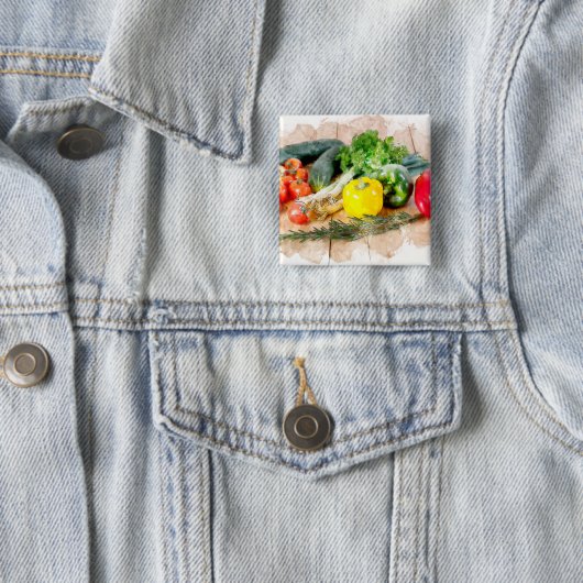Schöne Button-Taste - Frisches Gemüse Button (Beispiel)