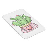 Schöne Cactus Lady Magnet (Rechte Seite)