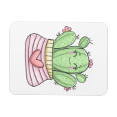 Schöne Cactus Lady Magnet (Horizontal)