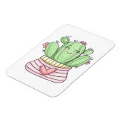 Schöne Cactus Lady Magnet (Linke Seite)