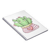 Schöne Cactus Lady Notizblock (Rechte Seite)