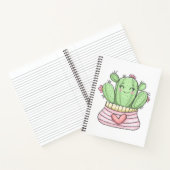 Schöne Cactus Lady Notizblock (Innenseite)