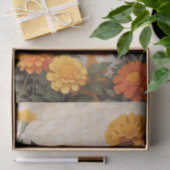Schöne Calico Katze mit marigold Blume Seidenpapier (Geschenk)