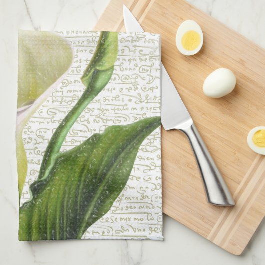 Schöne Calla-Lilien Handtuch (Viertel Falte)