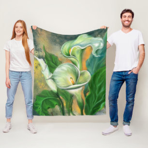 Schöne Calla Lily Blume Fleece Blanket