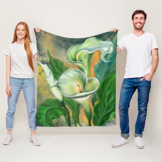 Schöne Calla Lily Blume Fleece Blanket (Beispiel)