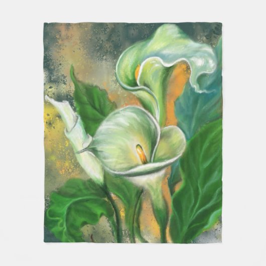 Schöne Calla Lily Blume Fleece Blanket (Vorderseite)