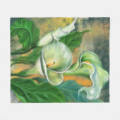 Schöne Calla Lily Blume Fleece Blanket (Vorderseite (Horizontal))