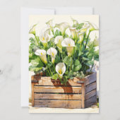 Schöne Calla Lily Blume Geburtstagsparty Einladung (Rückseite)