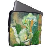 Schöne Calla Lily Blume Laptop Sleeve Malerei (Vorne Rechts)