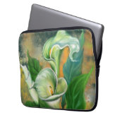 Schöne Calla Lily Blume Laptop Sleeve Malerei (Vorderseite Links)
