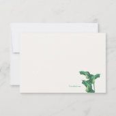 Schöne Calla Lily RSVP Karte (Rückseite)