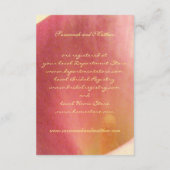 Schöne Calla Lily Wedding Card Begleitkarte (Rückseite)