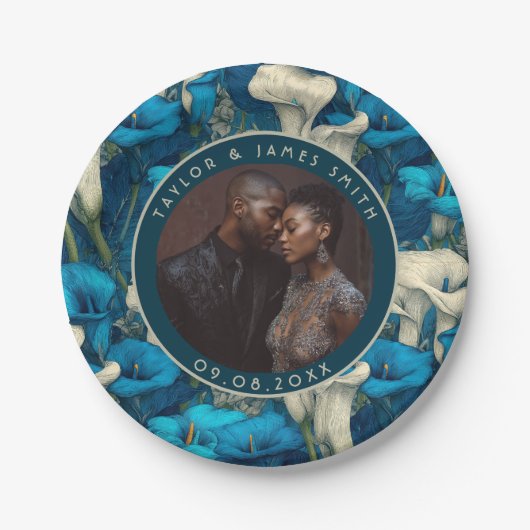 Schöne Calle Lilies Teller für Bridge zum Teil (Vorderseite)