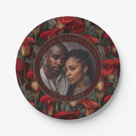 Schöne Calle Lilies Teller für Hochzeit nach Pa