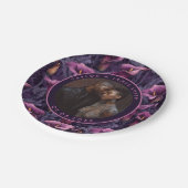 Schöne Calle Lilies Teller für Hochzeitsfeier (Schrägansicht)