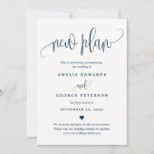 Schöne Calligraphy EDITABLE FARBUpdate Card Save The Date (Vorderseite)