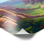 Schöne Canyon Landschaft Fotodruck (Ecke)