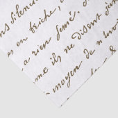 Schöne Carte Postale French Script Tissue Papier (Detail)