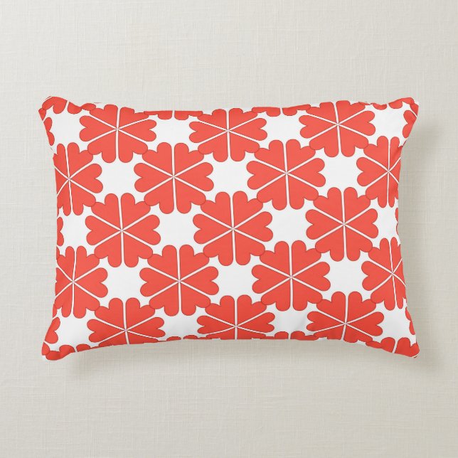 Schöne Cartoon Grußkarte mit farbenfroher Strömung Dekokissen (Vorderseite)