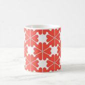 Schöne Cartoon Grußkarte mit farbenfroher Strömung Kaffeetasse (Mittel)