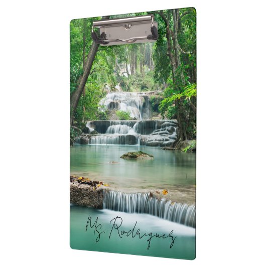 Schöne Cascading Waterfall Clipboard Klemmbrett (Links)