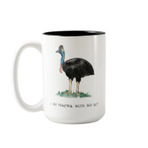 Schöne Cassowary Zwei-Tone-Tasse