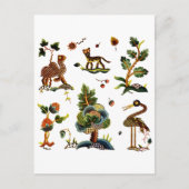 Schöne Castlemaine Stickerei Postkarte (Vorderseite)