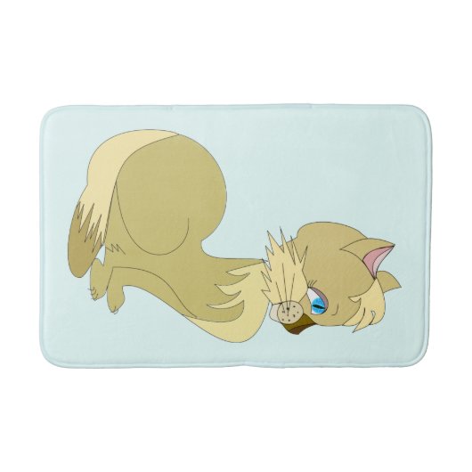 Schöne Cat Bath Mat Badematte (Vorderseite)