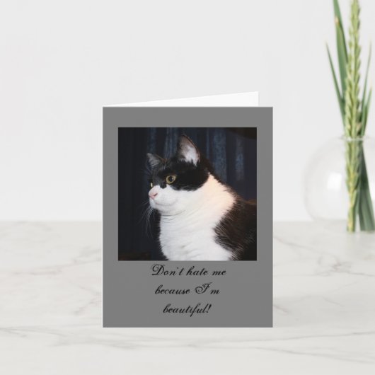 Schöne Cat Note Card Karte (Vorderseite)