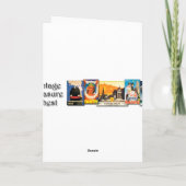 Schöne Cat Vintag Fine Grußkarte Karte (Rückseite)