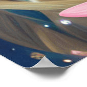 Schöne Cello Violin oder Bass in schöner Umgebung Poster (Ecke)